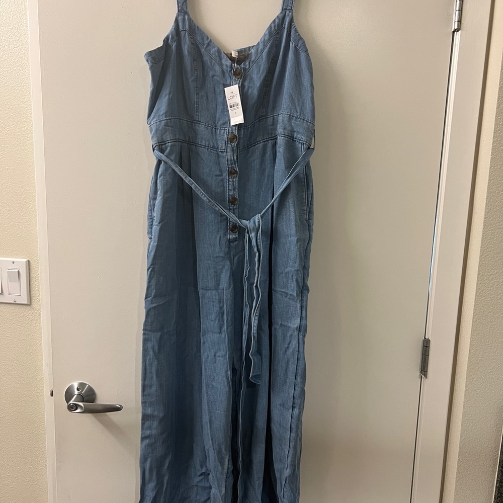 LOFT Chambray Jumpsuit *NWT*